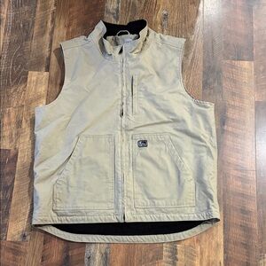 Fintech Heavy-Duty Canvas Work Vest Dune Tan XXL